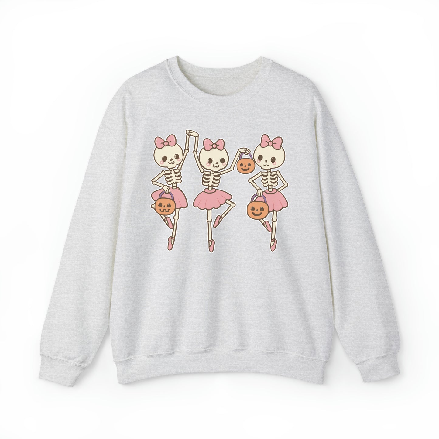 Dancing Ballerina Skeletons Halloween Sweatshirt 💀🎀🎃