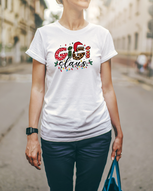 🎄 Gigi Claus Christmas White T-Shirt 🎅✨