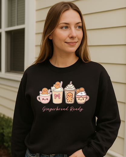 Gingerbread Ready Crewneck Sweatshirt 🍪✨