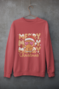 Merry Christmas Gingerbread Heart Eyes Crewneck Sweatshirt