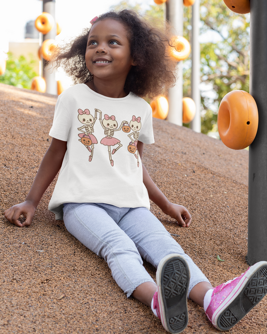 Skeleton Ballerinas Kids T-Shirt