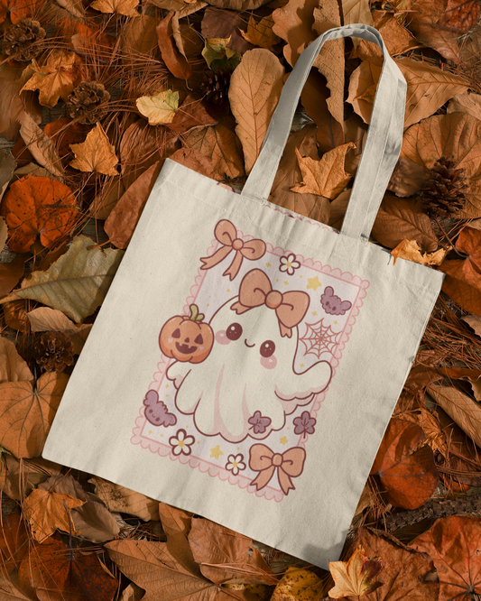 Cute Halloween Ghost Tote Bag