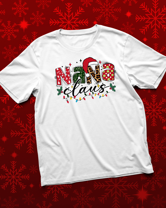 🎄 Nana Claus Christmas White T-Shirt 🎅✨