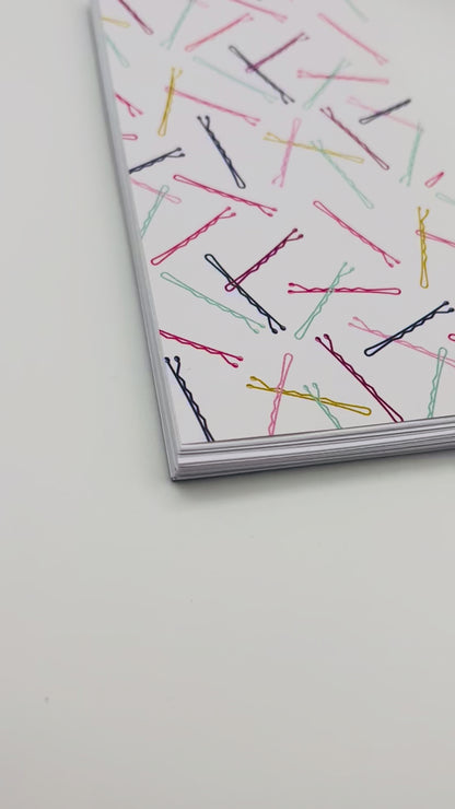 bobby pins notepad