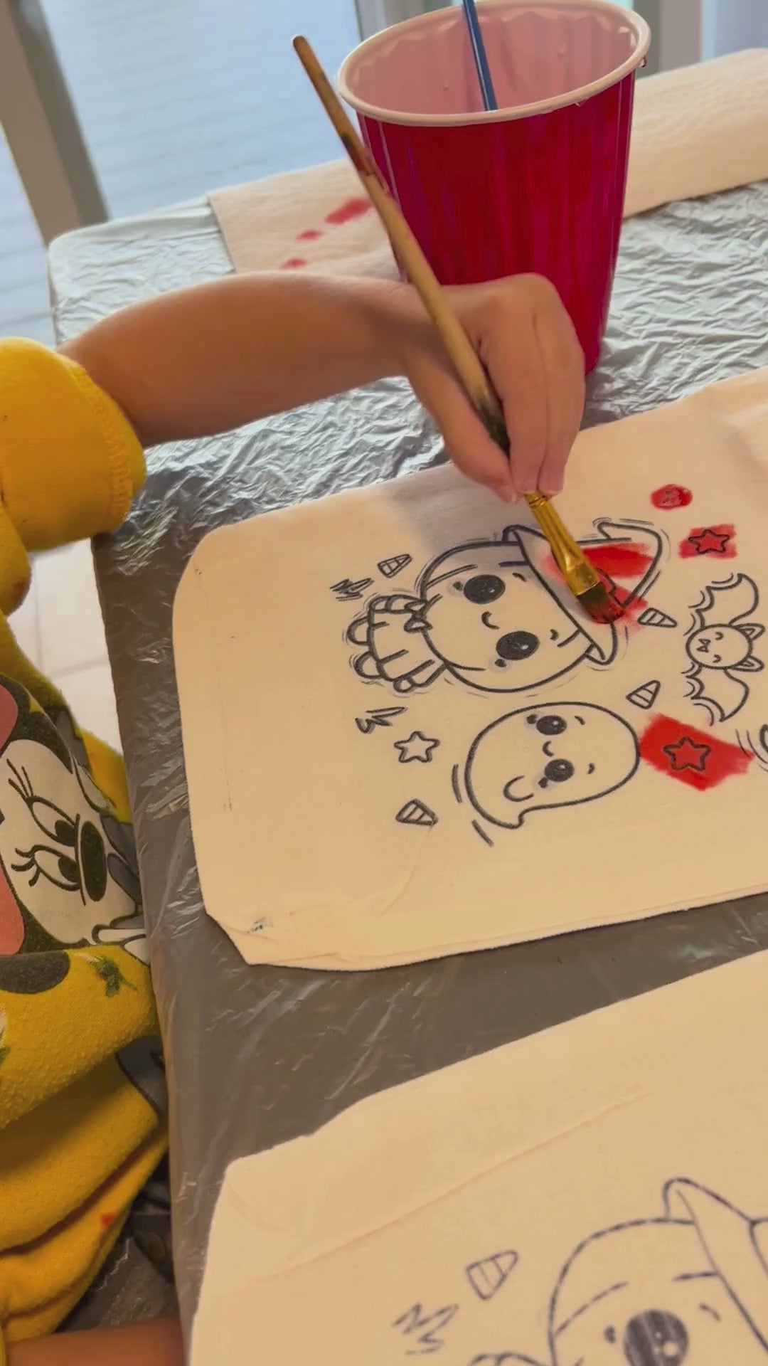 LULILY Designs Spooky Paint-Your-Own Tote Bag Kit for Kids – Halloween Craft Fun with Paints & Stickers