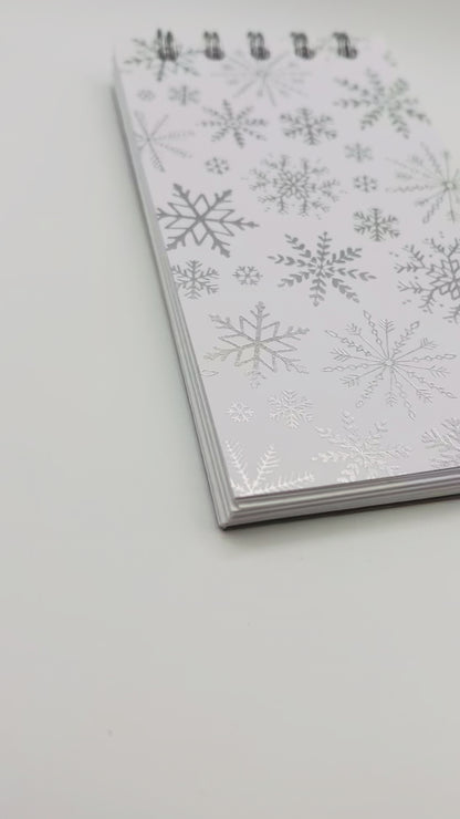 Silver Snowflakes Notepad