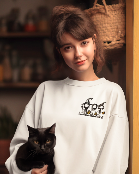 Three Little Witches Halloween Sweatshirt