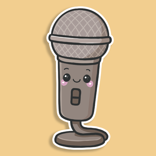 Mykey The Microphone Sticker